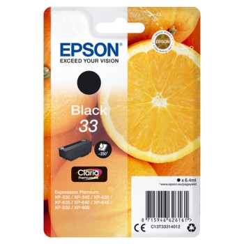 Epson Oranges 33 Claria Premium Single Black Ink