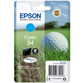 Epson Golf ball 34 DURABrite Ultra Single Cyan Ink