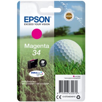 Epson Golf ball 34 DURABrite Ultra Single Magenta Ink