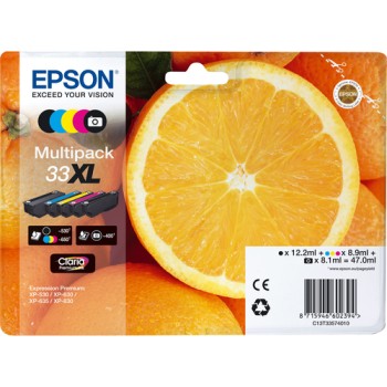 Epson Oranges 33XL Claria Premium Multipack 5-colours Ink