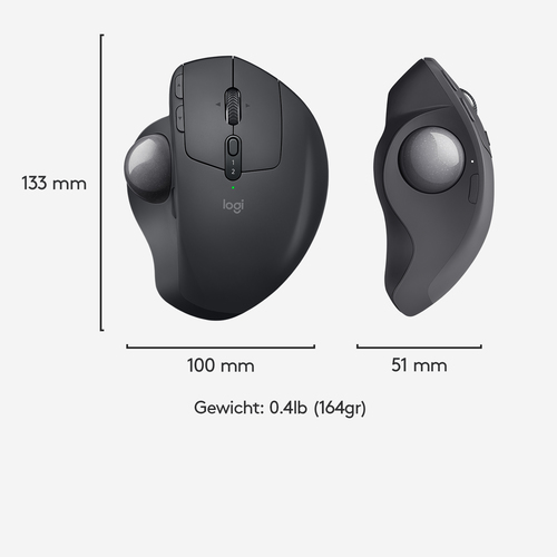 LOGITECH MOUSE MX ERGO BLACK
