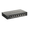 DLINK SWITCH 8PORT PoE GIGABIT LAN PORTS, PoE BUDGET 64W, EASY SMART MANAGED L2, VLAN, AUTO MDI/MDIX, METAL CASE, FANLESS, DESKTOP, 5YW