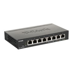 DLINK SWITCH 8PORT PoE GIGABIT LAN PORTS, PoE BUDGET 64W, EASY SMART MANAGED L2, VLAN, AUTO MDI/MDIX, METAL CASE, FANLESS, DESKTOP, 5YW