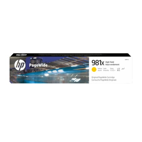 HP 981X High Yield Yellow Original PageWide Cartridge HP 981X High Yield Yellow Original PageWide Cartridge