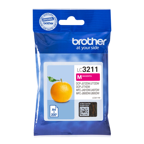 Brother LC3211M ink cartridge 1 pc(s) Original Standard Yield Magenta Brother LC3211M ink cartridge 1 pc(s) Original Standard Yield Magenta