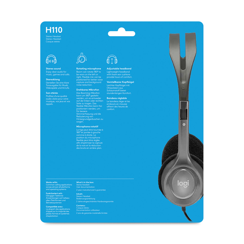 Headset Logitech H110 (981-000271)