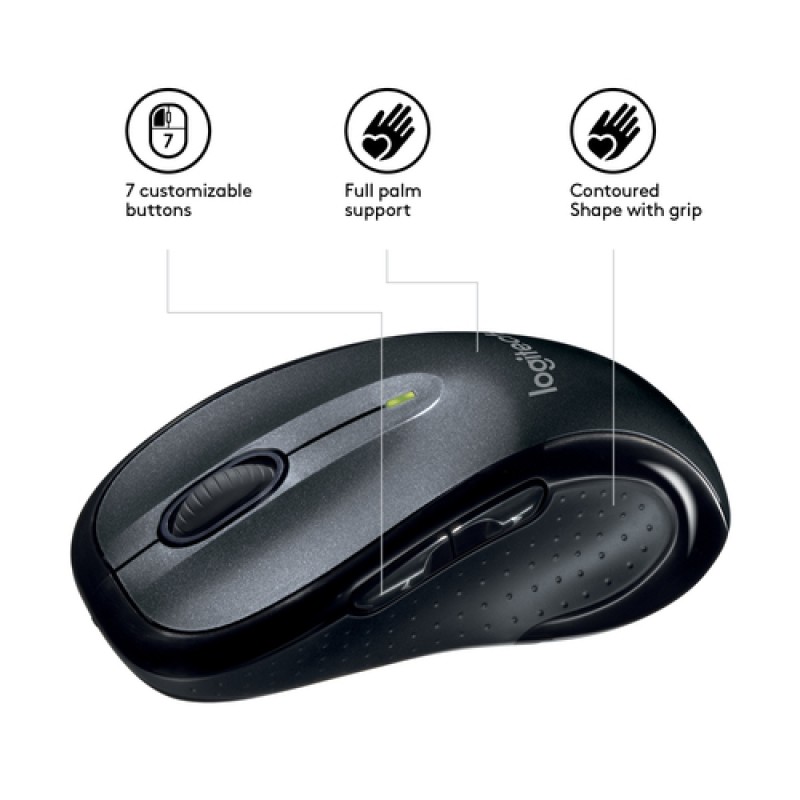 LOGITECH WIRELESS CONTROL PLUS MOUSE BLACK M510 ( 910-001826) LOGITECH WIRELESS CONTROL PLUS MOUSE BLACK M510 ( 910-001826)