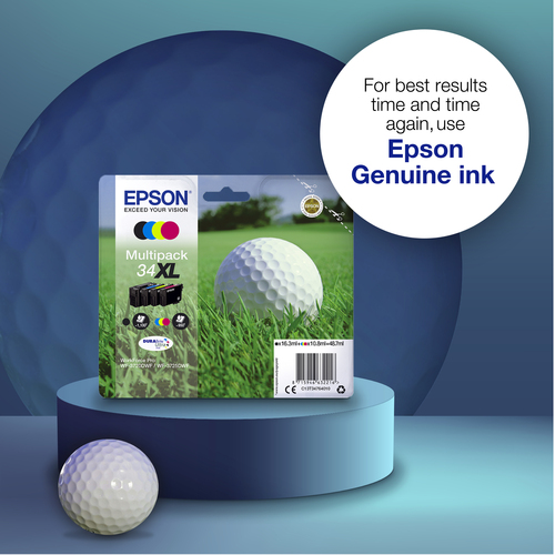 Epson Golf ball Singlepack Black 34XL DURABrite Ultra Ink