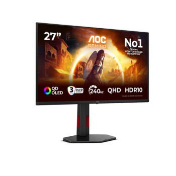 AOC G4 Q27G4ZDR computer monitor 67.3 cm (26.5\") 2560 x 1440 pixels Quad HD QD-OLED Black, Red