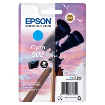 EPSON INK CARTRIDGE 502 CYAN C13T02V24010