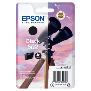 EPSON INK CARTRIDGE 502 BLK C13T02V14010