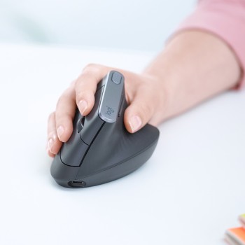 LOGITECH MOUSE MX VERTICAL WIRELESS/BLUETOOTH BLACK (910-005448)