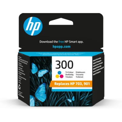 HP 300 Tri-color Original Ink Cartridge HP 300 Tri-color Original Ink Cartridge