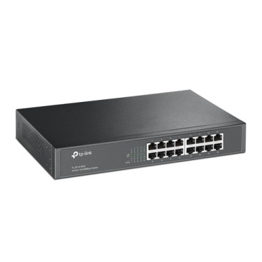 TP-Link TL-SF1016DS network switch Unmanaged Fast Ethernet (10/100) 1U Black