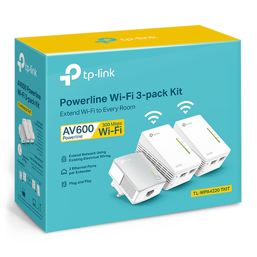 TP-Link Powerline 600 Wi-Fi 3-pack Kit TP-Link Powerline 600 Wi-Fi 3-pack Kit