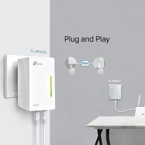 TP-Link Powerline 600 Wi-Fi 3-pack Kit TP-Link Powerline 600 Wi-Fi 3-pack Kit