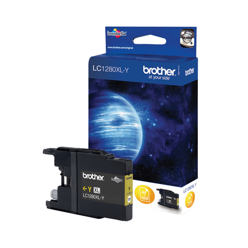 Brother LC1280XLY ink cartridge 1 pc(s) Original High (XL) Yield Yellow Brother LC1280XLY ink cartridge 1 pc(s) Original High (XL) Yield Yellow