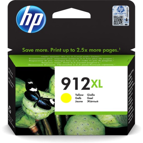 HP 912XL High Yield Yellow Original Ink Cartridge HP 912XL High Yield Yellow Original Ink Cartridge