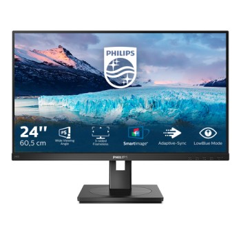 Philips S Line 242S1AE/00 computer monitor 60.5 cm (23.8\") 1920 x 1080 pixels Full HD LED Black