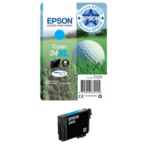 Epson Golf ball 34XL DURABrite Ultra Single Cyan Ink