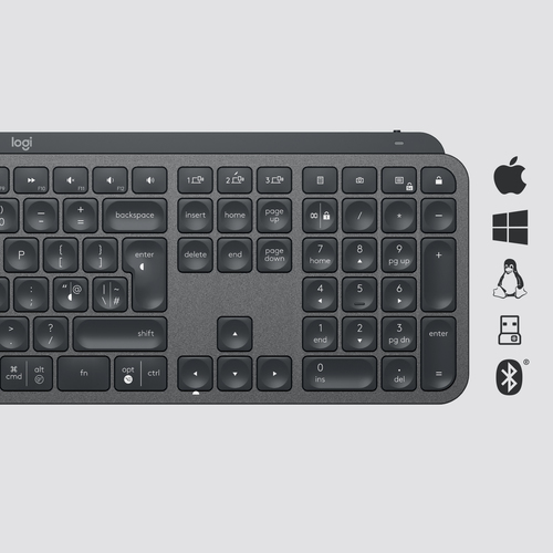 LOGITECH KEYBOARD W/S MX KEYS (920-009294)  US