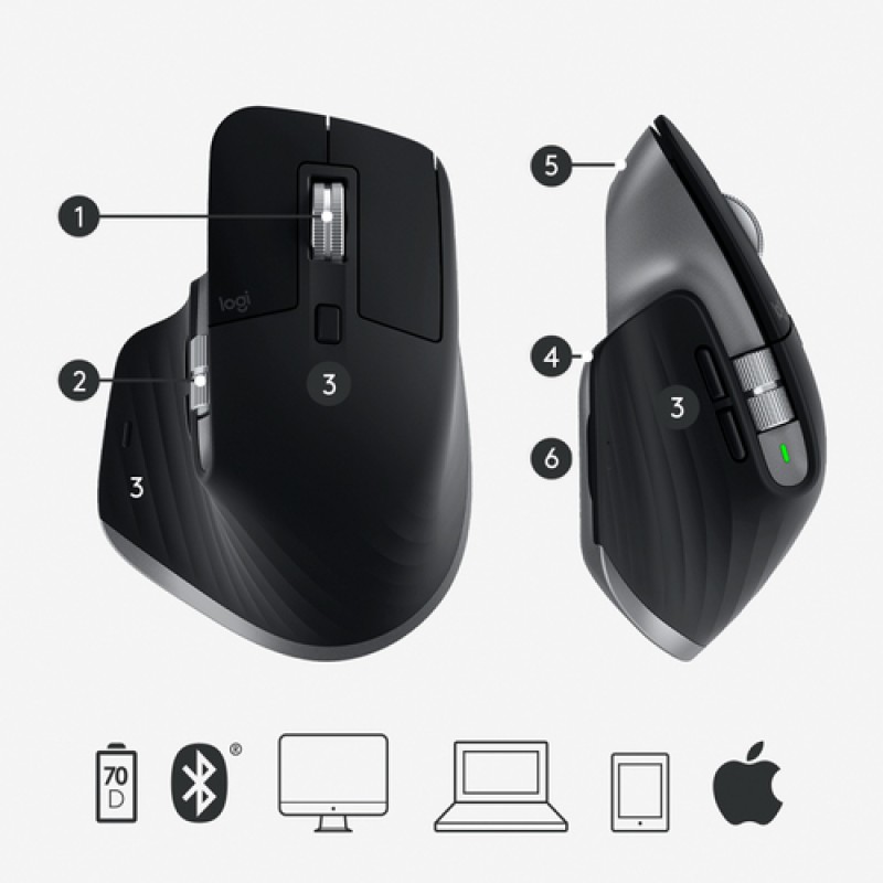 LOGITECH MX Master 3 Advanced Mouse For Mac ( 910-005696 ) LOGITECH MX Master 3 Advanced Mouse For Mac ( 910-005696 )