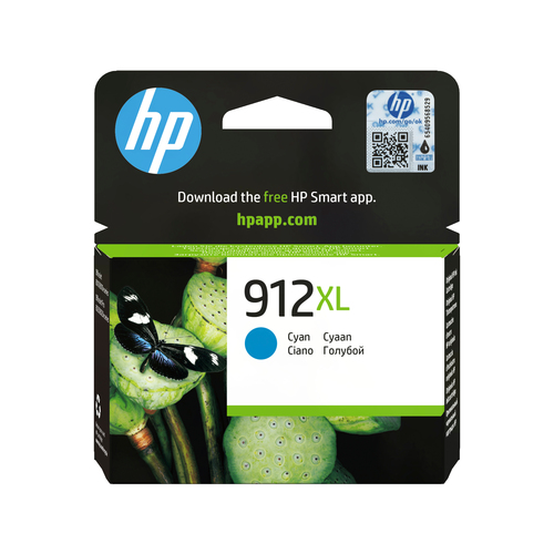 HP 912XL High Yield Cyan Original Ink Cartridge HP 912XL High Yield Cyan Original Ink Cartridge