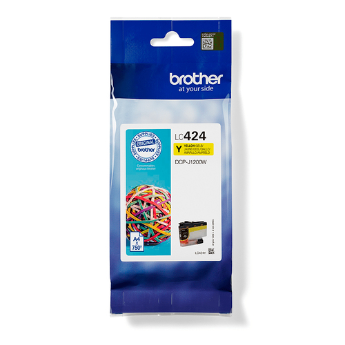 Brother LC424Y ink cartridge 1 pc(s) Original Yellow Brother LC424Y ink cartridge 1 pc(s) Original Yellow