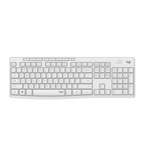 LOGITECH Keyboard+Mouse Set Wireless MK295 US Silent White (920-009824)