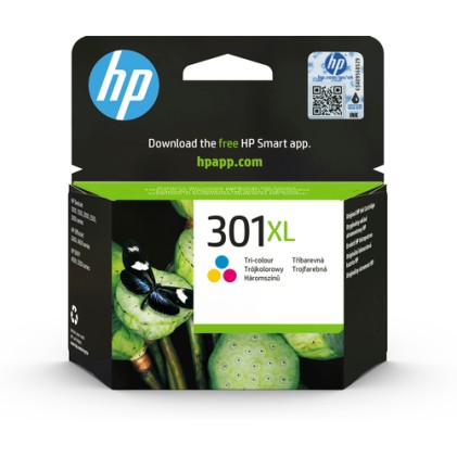 HP 301XL High Yield Tri-color Original Ink Cartridge HP 301XL High Yield Tri-color Original Ink Cartridge