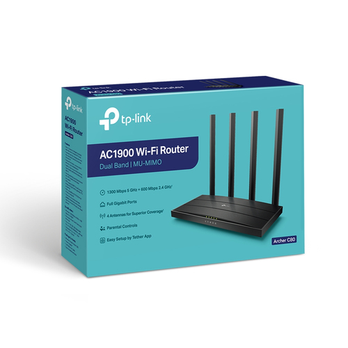 Tp-Link AC1900 Wireless MU-MIMO Wi-Fi Router (Archer C80)