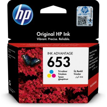 HP 653 Tri-color Original Ink Advantage Cartridge