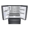 SAMSUNG REFRIGERATOR RF23 FOUR-DOOR WARDROBE, 625L, F, 444KWH, TWIN PLUS & METAL COOLING, FLEXZONE TECHNOLOGY, NO FROST, ICE & WATER DOOR, WIFI, HxWxD 1.78x0.91x0.78, BLACK CAVIAR