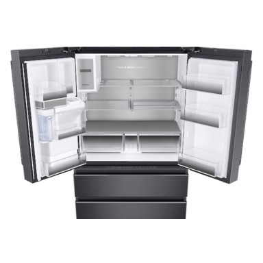 SAMSUNG REFRIGERATOR RF23 FOUR-DOOR WARDROBE, 625L, F, 444KWH, TWIN PLUS & METAL COOLING, FLEXZONE TECHNOLOGY, NO FROST, ICE & WATER DOOR, WIFI, HxWxD 1.78x0.91x0.78, BLACK CAVIAR