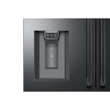 SAMSUNG REFRIGERATOR RF23 FOUR-DOOR WARDROBE, 625L, F, 444KWH, TWIN PLUS & METAL COOLING, FLEXZONE TECHNOLOGY, NO FROST, ICE & WATER DOOR, WIFI, HxWxD 1.78x0.91x0.78, BLACK CAVIAR