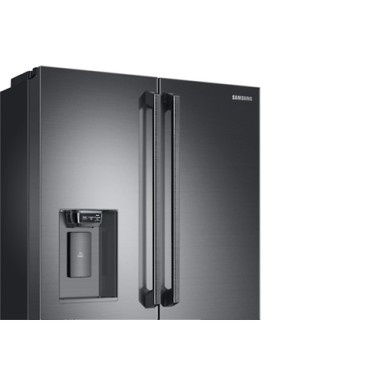 SAMSUNG REFRIGERATOR RF23 FOUR-DOOR WARDROBE, 625L, F, 444KWH, TWIN PLUS & METAL COOLING, FLEXZONE TECHNOLOGY, NO FROST, ICE & WATER DOOR, WIFI, HxWxD 1.78x0.91x0.78, BLACK CAVIAR