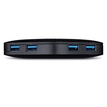 TP-Link UH400 interface hub USB 3.2 Gen 1 (3.1 Gen 1) Type-A 5000 Mbit/s Black TP-Link UH400 interface hub USB 3.2 Gen 1 (3.1 Gen 1) Type-A 5000 Mbit/s Black