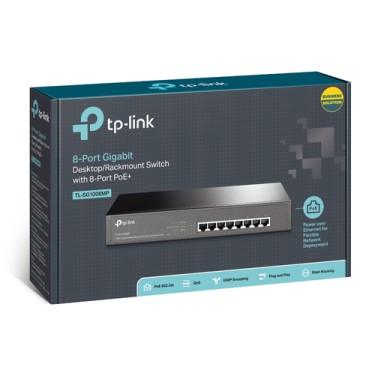 Tp-Link 8-Port Gigabit Desktop/Rackmount Switch with 8-Port PoE+ (TL- SG1008MP) Tp-Link 8-Port Gigabit Desktop/Rackmount Switch with 8-Port PoE+ (TL- SG1008MP)