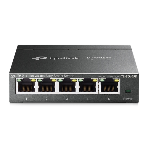 TP-Link TL-SG105E network switch Managed L2 Gigabit Ethernet (10/100/1000) Black TP-Link TL-SG105E network switch Managed L2 Gigabit Ethernet (10/100/1000) Black