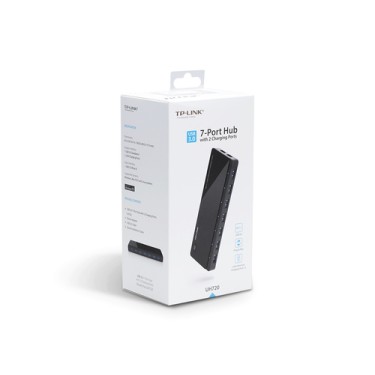 TP-Link UH720 interface hub USB 3.2 Gen 1 (3.1 Gen 1) Micro-B 5000 Mbit/s Black TP-Link UH720 interface hub USB 3.2 Gen 1 (3.1 Gen 1) Micro-B 5000 Mbit/s Black