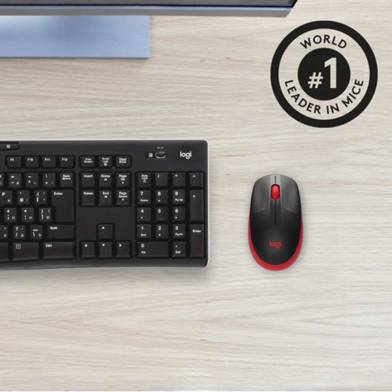 LOGITECH MOUSE WIRELESS M190 RED (910-005908) LOGITECH MOUSE WIRELESS M190 RED (910-005908)