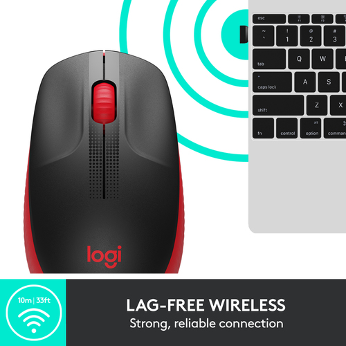LOGITECH MOUSE WIRELESS M190 RED (910-005908) LOGITECH MOUSE WIRELESS M190 RED (910-005908)