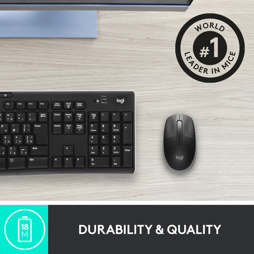 LOGITECH MOUSE WIRELESS M190 GREY (910-005906) LOGITECH MOUSE WIRELESS M190 GREY (910-005906)