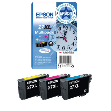 Epson Alarm clock Singlepack Magenta 27 DURABrite Ultra Ink