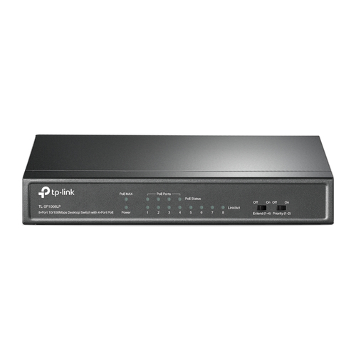 TP-Link TL-SF1008LP network switch Unmanaged Fast Ethernet (10/100) Power over Ethernet (PoE) Black TP-Link TL-SF1008LP network switch Unmanaged Fast Ethernet (10/100) Power over Ethernet (PoE) Black