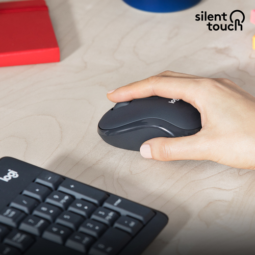 LOGITECH Keyboard+Mouse Set Wireless MK295 US Silent Black (920-009800)