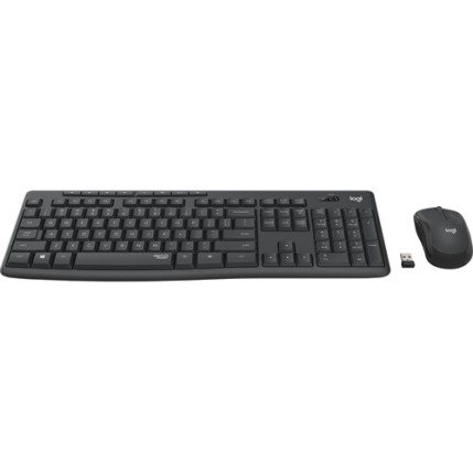 LOGITECH Keyboard+Mouse Set Wireless MK295 UK Silent   (920-009799)
