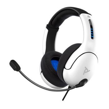 PDP - Wired Gaming Headset for Playstation White LvL50