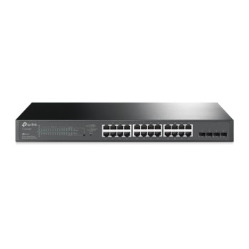 TP-Link JetStream 28-Port Gigabit Smart PoE Switch with 24-Port PoE+ TP-Link JetStream 28-Port Gigabit Smart PoE Switch with 24-Port PoE+