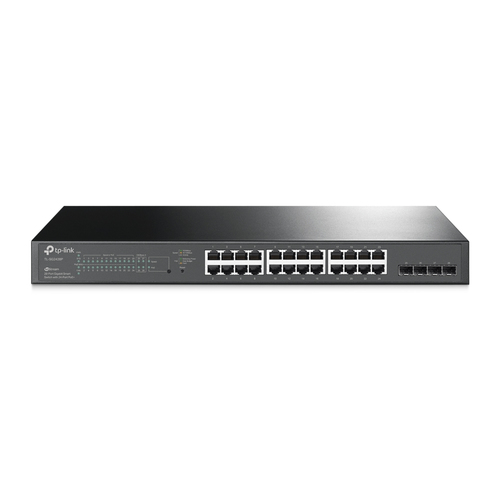 TP-Link JetStream 28-Port Gigabit Smart PoE Switch with 24-Port PoE+ TP-Link JetStream 28-Port Gigabit Smart PoE Switch with 24-Port PoE+